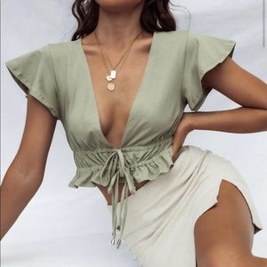 NWOT Princess Polly Jamison Reid Crop Top